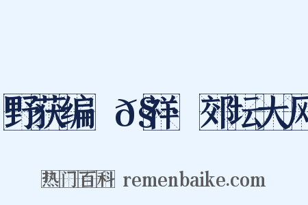 野获编·𧗒祥·郊坛大风是什么意思的图片